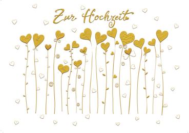 Herzblumen, gold